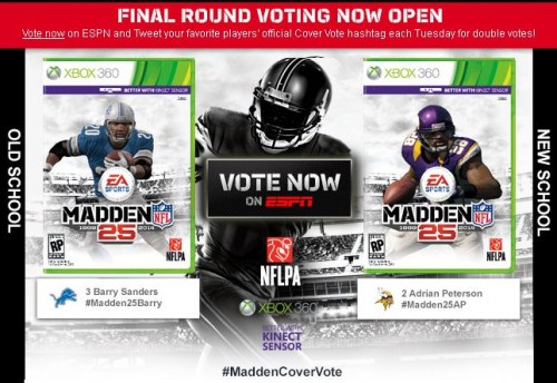 Madden NFL 25 Cover Vote Final Round Now Underway